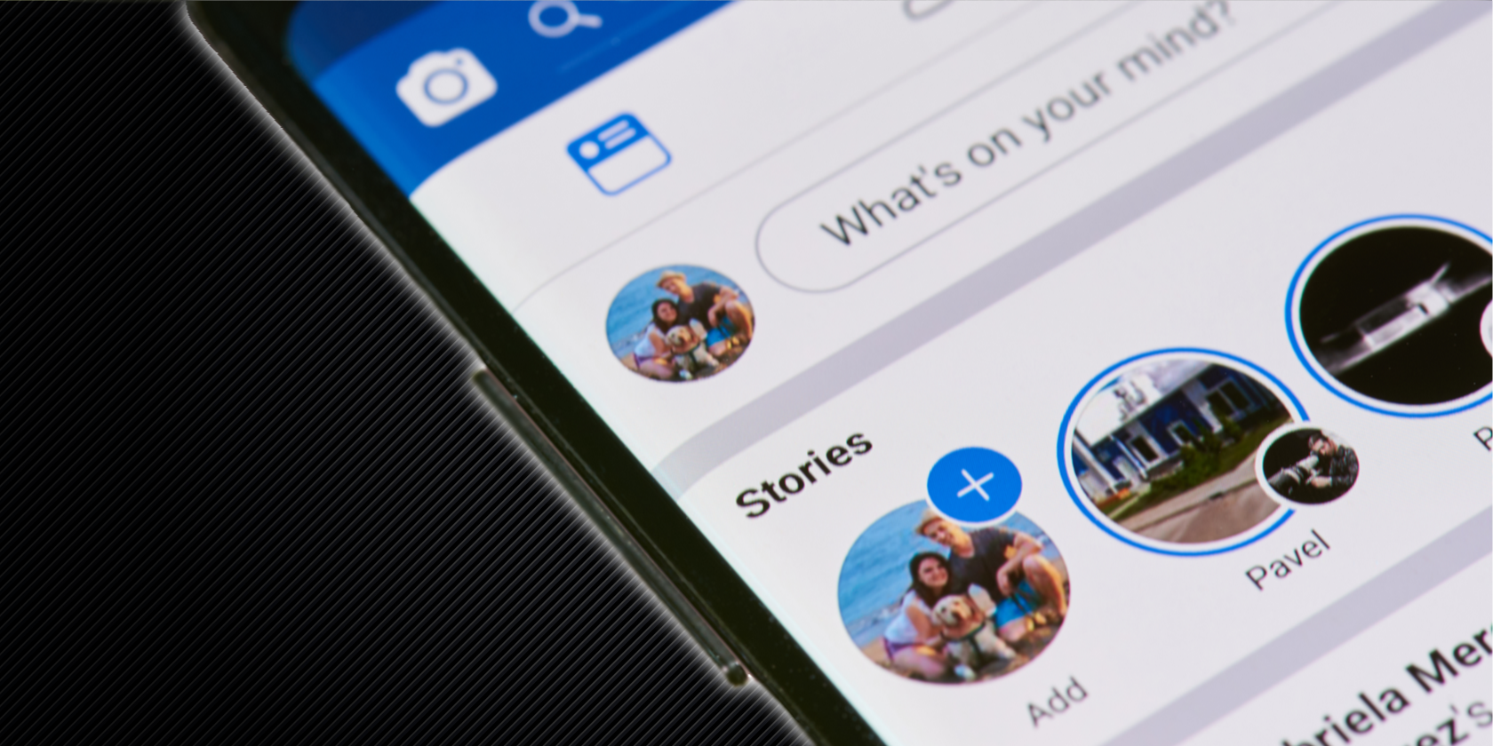 Facebook Stories on mobile